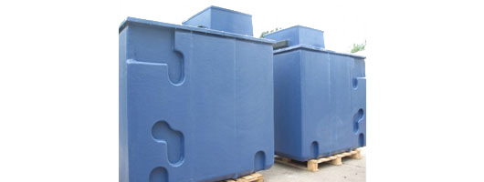 2250 litre - 495 gal 1.5x1.5x1.5mtr 50mm Pre-ins Water Tank in RAL 5000 Blue