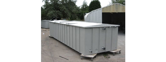 Tank from our Excell Range with Apex lid and laminated pipes