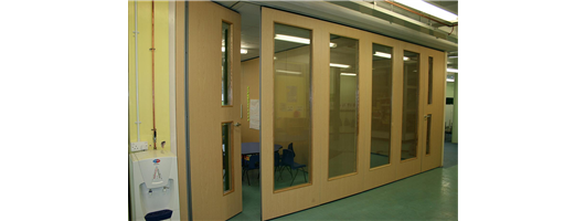 Glass Folding Partitions- Special Needs School