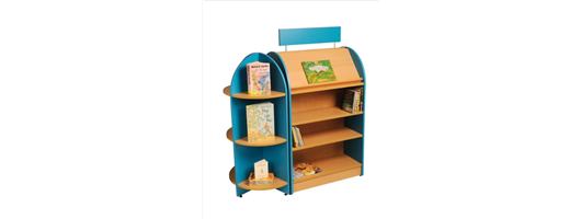 Coloured Library Bookcases
