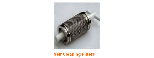 Self cleaning filters