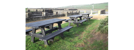 Kidwelly Quay picnic tables