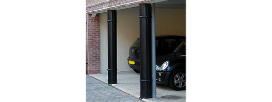 External Column Casings- Garage Parking at Residential Development in Worcester