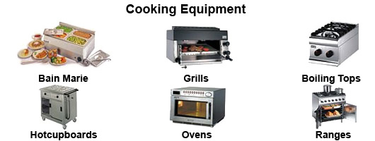 Cooking equipment by Millers Catering