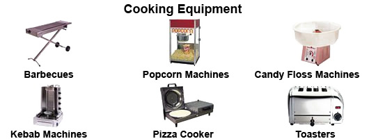 Cooking equipment by Millers Catering