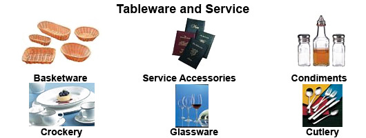 Tableware and service equipment by Millers Catering