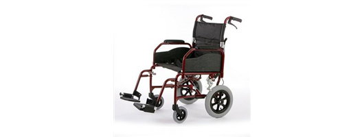 Alloy Transit Wheelchair with Attendant Brakes