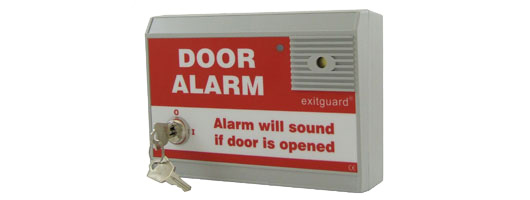 Red Label Exitguard Door Alarm from Hoyles Electronic Developments Ltd