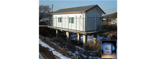 Protoc TOC installation at river monitoring station in South Korea