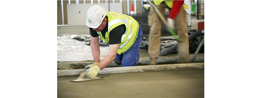 Fast drying screed at Heathrow Airport