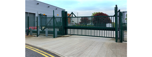 PAS 68 Terra Sliding Cantilevered Gate from Frontier Pitts