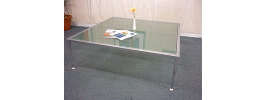 Glass Top Reception Table