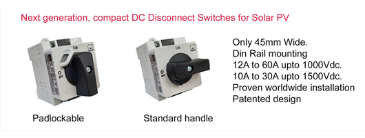 Compact Disconnect Switches fro Solar PV