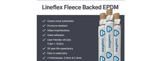 Lineflex Fleece Backed EPDM