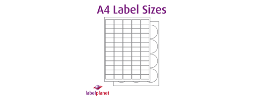 A4 Label Sizes