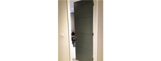 Bespoke internal grey spray painted door