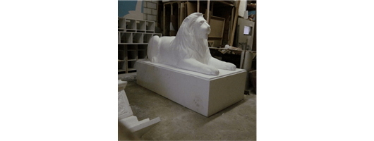 Polystyrene Carving - Lion Prop