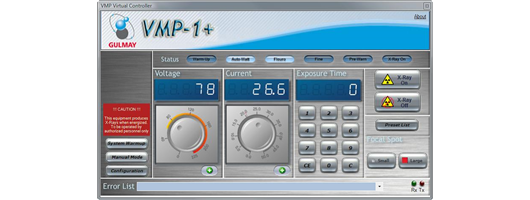 VMP1 Controller screen