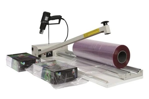 Table Top Shrink Wrap System With 800mm seal bar & Hot Air Shrink Gun