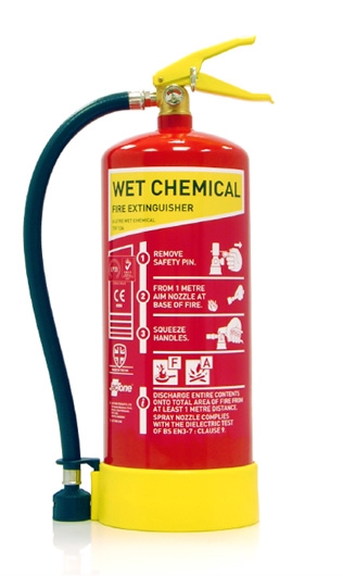 Fat-Fire or Wet Chemical Extinguishers