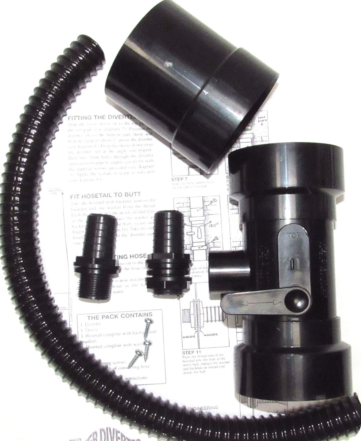 Water Diverter Cast Iron Rain Saving Fixed pipe Type. 3” / 75mm 