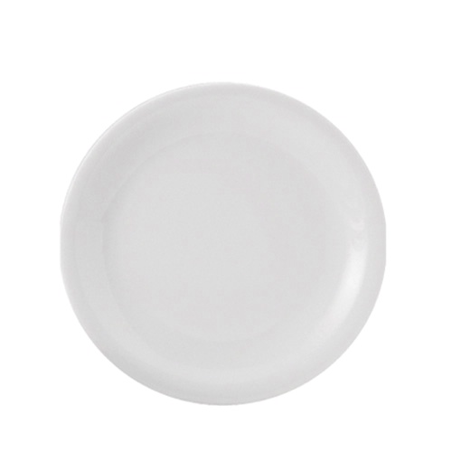 Porcelain Narrow Rim Plate 9.5" White
