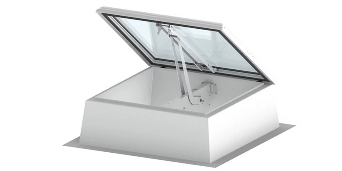 Smoke Lift Glass Skylight F100