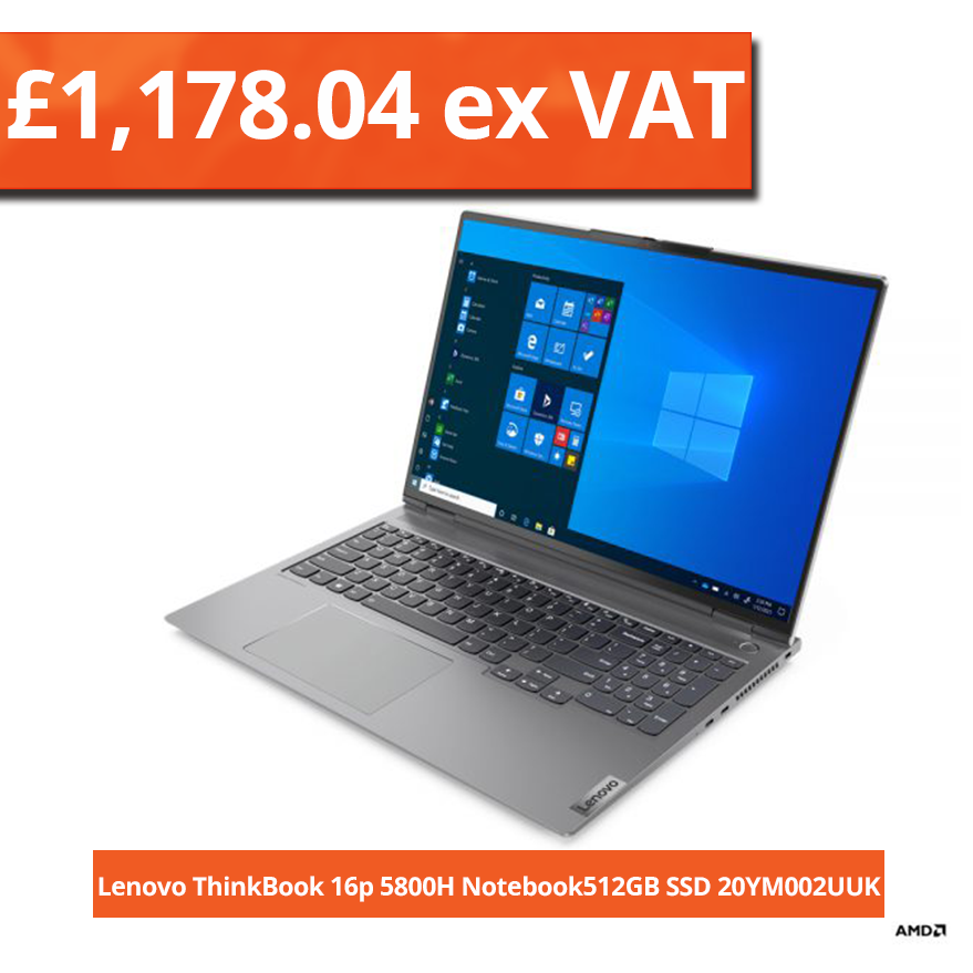 Lenovo ThinkBook 16p 5800H Notebook 20YM002UUK