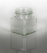 130ml Square Glass Jar 