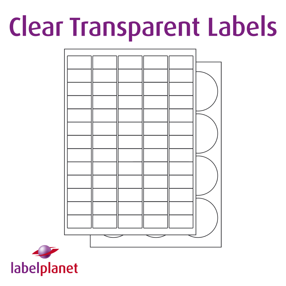 Clear Transparent Labels