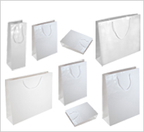 White Gloss Paper Carrier Bags