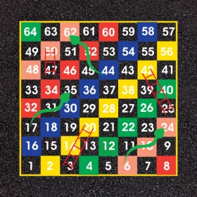 1-64 Snakes and Ladders 