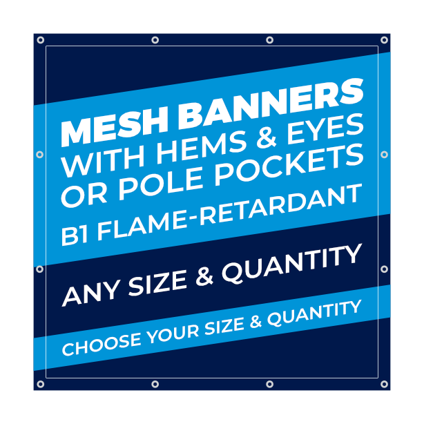 Mesh Banners – Single Sided
