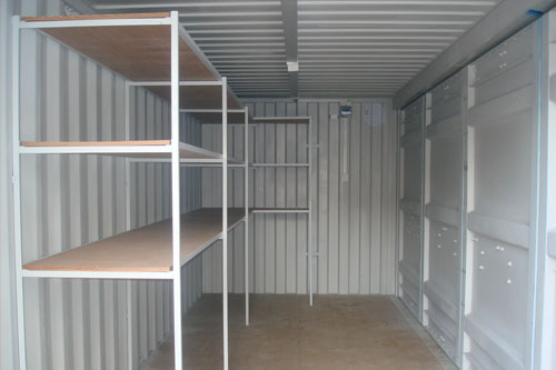 Shelves for Shipping Containers