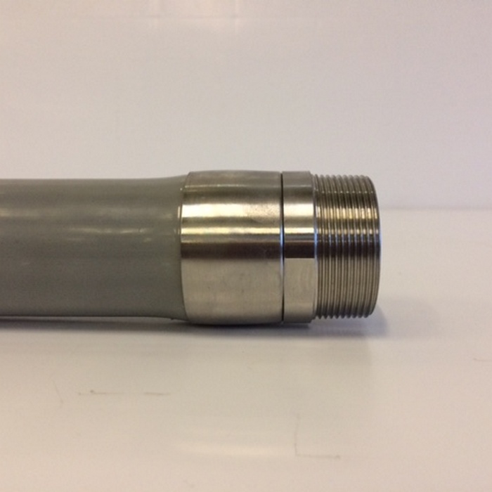 Male Swaged Adapter 1 1/2" Stainless Steel BSPT