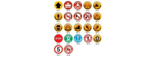 Safety Floor Graphic Markers