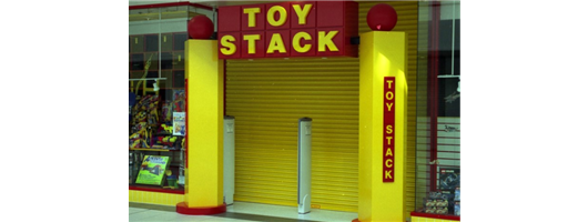 record MINIROLL Automatic Roller Door - The Toy Stack Retail Premises in Buchanan Galleries in Glasgow