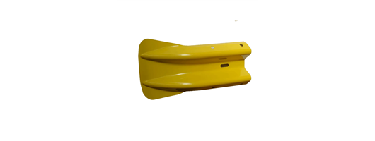Fishtail Ends – Steel – Powder Coated Yellow