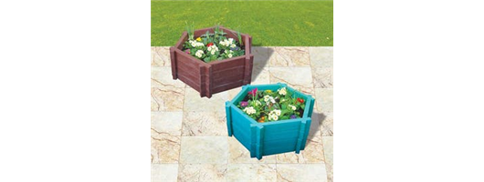 Hexagonal Planters with Base