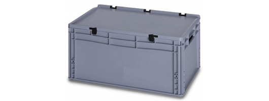 Hinged Lid Plastic Euro Containers