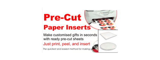 Pre-Cut Paper Inserts
