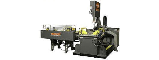 Vertical tilt frame bandsaw with auto feed