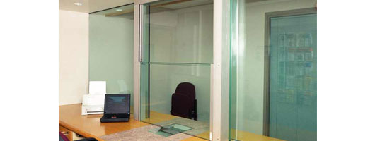 Interview Room with Glass Screens