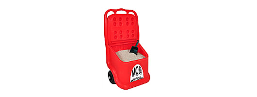 MOBI caddy with scoop (red)