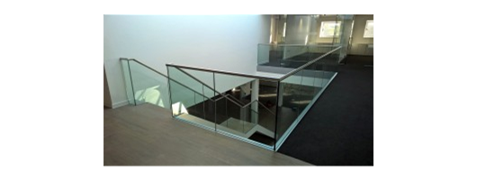Glass balustrade view