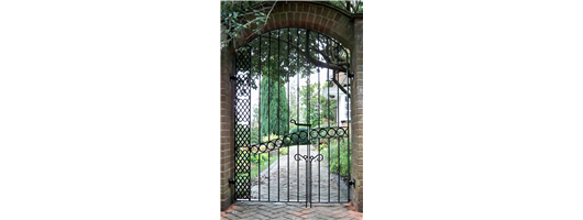 Bespoke Wrought Iron Celtic Design Side Entrance Gate