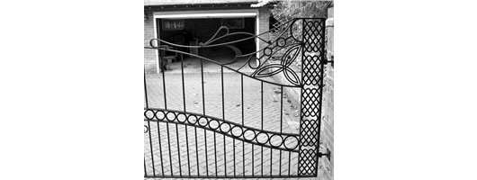 Bespoke Wrought Iron Celtic Design Driveway Gate