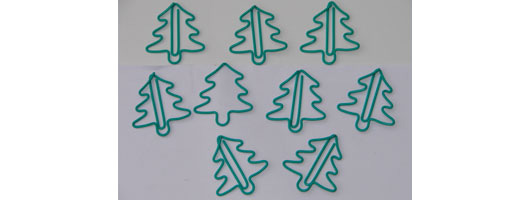 Tree shaped promotional wire  paper clip