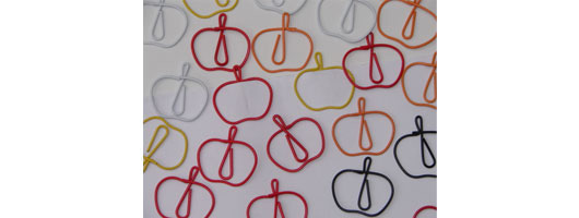 Fruite - apple shaped fancy wire paper clips