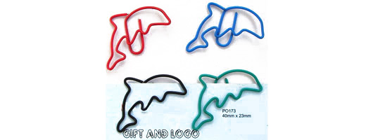 Dolphin shaped paperclip